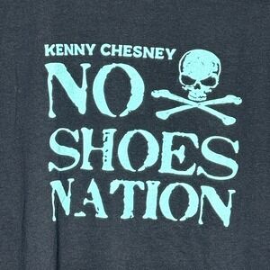 Live And Tell Kenny Chesney Navy Tshirt With Graphics Ladies XL Beach Vibes